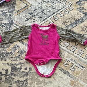 Carhartt Fuchsia and Camouflage Kids Bodysuit